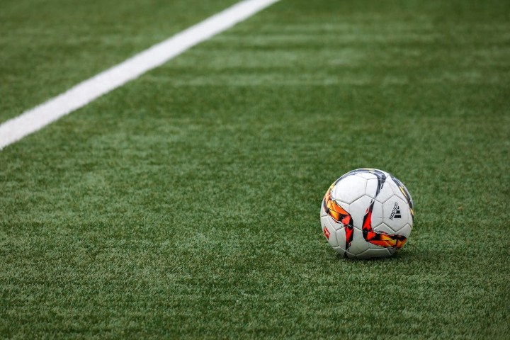 Football/Soccer Field with Ball on the Pitch